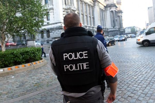 L'arrivée sécurisée du convoi transportant Nemmouche vers le palais de justice de Bruxelles, le 12 septembre 2014