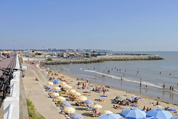 La plage de Fonçillon, à Royan (Charente-Maritime), en septembre 2014.