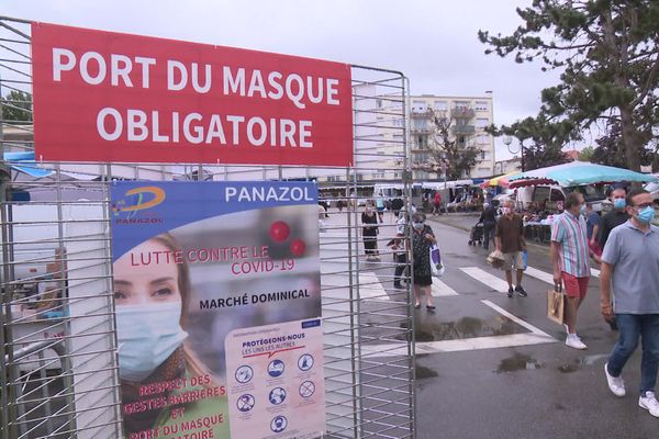 Masques obligatoires au marché de Panazol