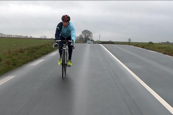 Le triathlète Jacques Lagneau, 78 ans.