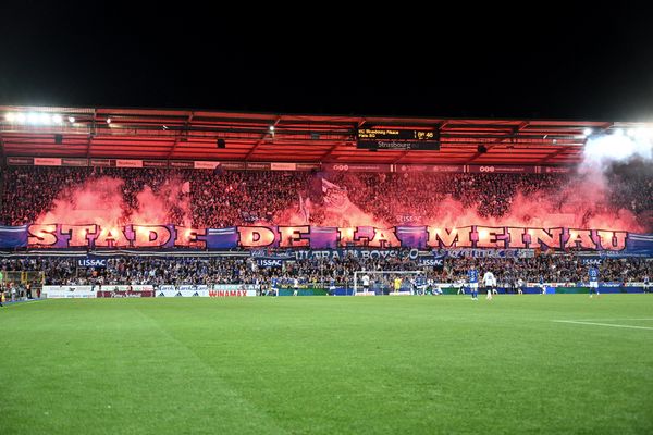 Grosse ambiance au stade de la Meinau lors du match face au PSG le 27 mai.