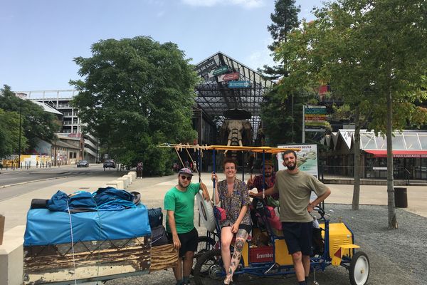 Juin 2022, arrivée à Nantes au terme du premier "Rosalie Tour"