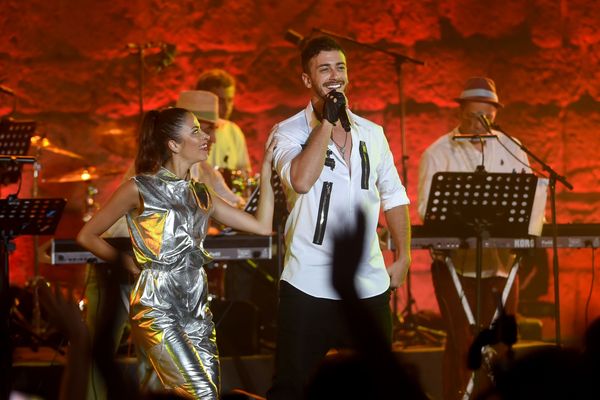 Saad Lamjarred en concert en Tunisie en 2016.