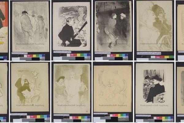 Quelques uns des Toulouse-Lautrec retrouvés à Munich