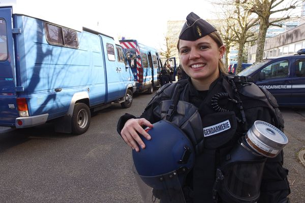 Kassandra Rivereau est arrivée en novembre 2017 dans l'escadron de gendarmerie mobile de Limoges.