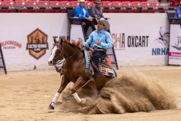 Alexandre Giarratano est le premier Français à participer au Run for a million, une compétition de reining à Las Vegas.