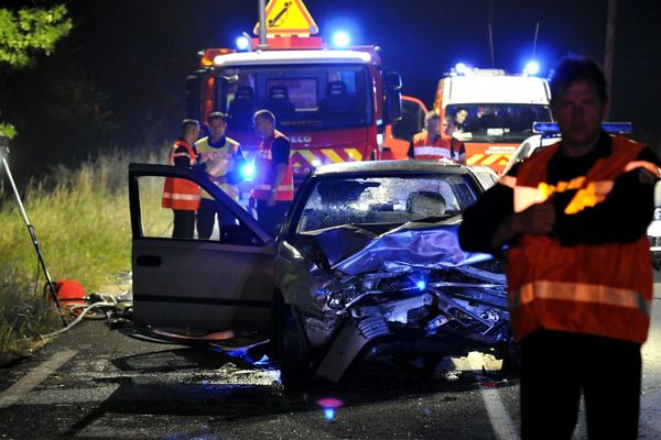 Trois personnes ont été gravement blessées dans un violent choc entre voitures. Photo d'illustration.