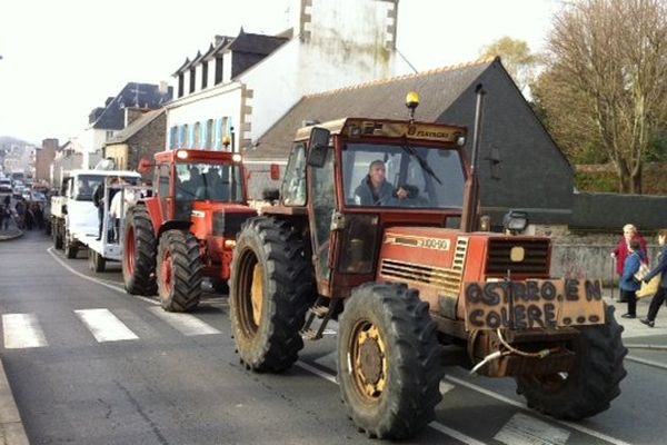 Manifestation des ostréiculteurs à Paimpol