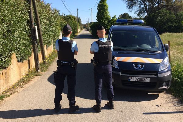 Le chemin menant au domicile de la victime, à Ghisonaccia. 