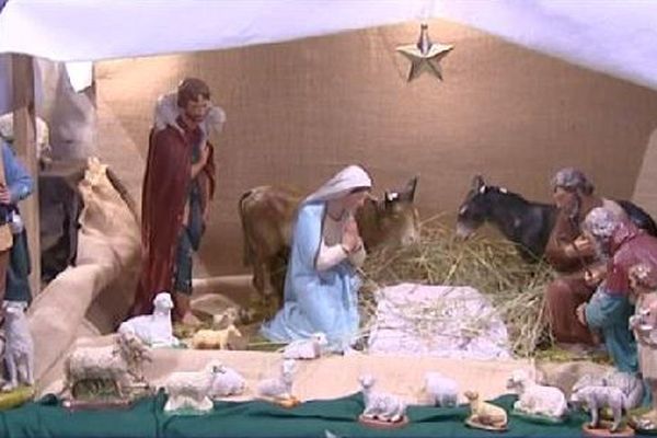 La crèche et ses moutons.