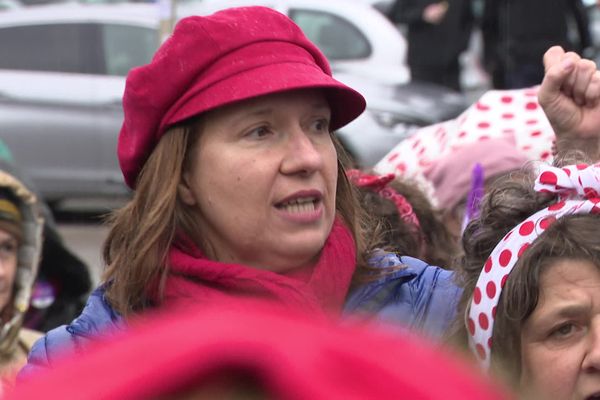 Droits des femmes, manifestation du 8 mars 2023 dans les rues de Besançon.