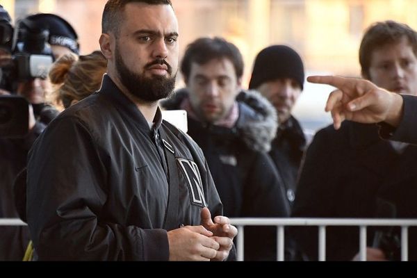 Eric Drouet avant son procès au tribunal de Paris, le 15 février 2019.