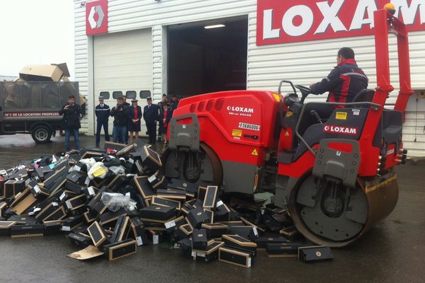 Opération destruction des contrefaçons en Ille-et-Vilaine