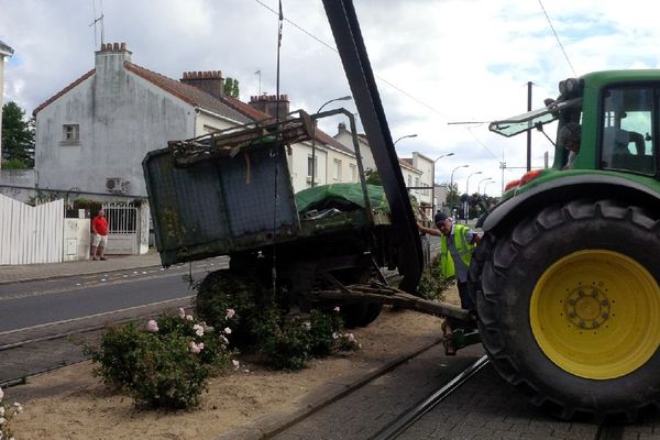 L'accident a eu lieu à hauteur de la rue des Renards