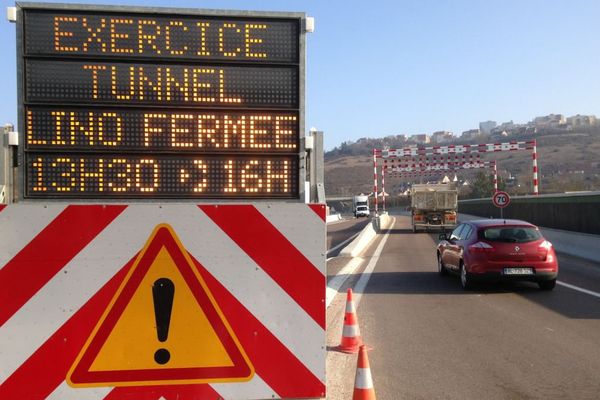 Un exercice de sécurité est organisé sous le tunnel de la Lino 