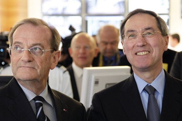 Michel Gaudin et Claude Guéant en 2011 à Paris