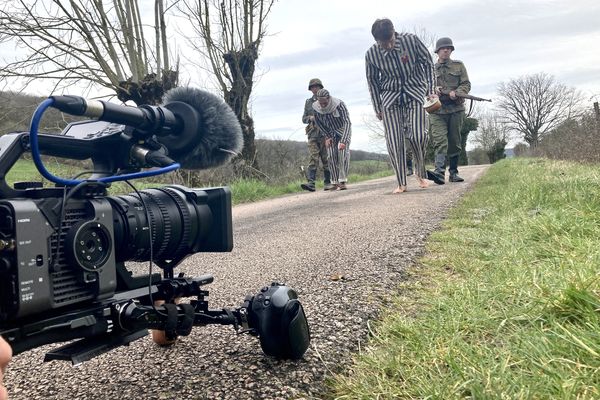 Sur le tournage du documentaire retraçant la vie de Pierre Jobard