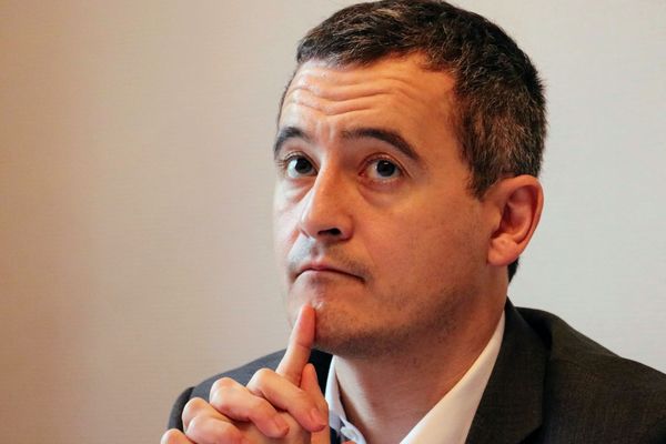 Gérald Darmanin, candidat tête de liste LREM à Tourcoing.