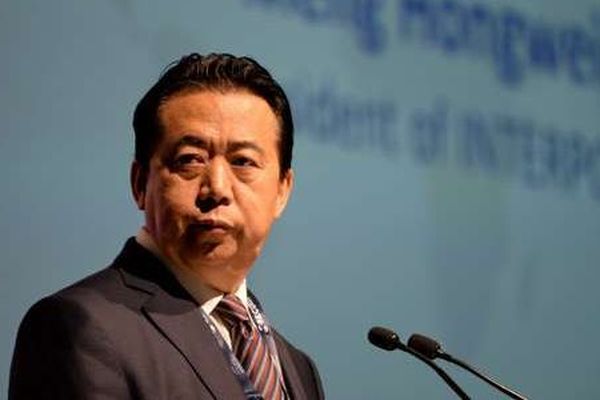 Meng Hongwei, président d’Interpol, au siège de l’organsisation, le 4 juillet 2017, à Singapour. 