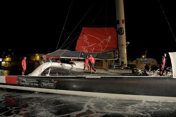 Le départ de Francis Joyon le 16 décembre dernier