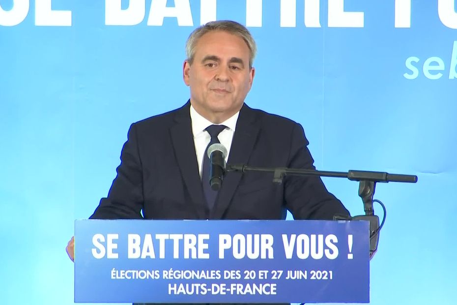 Xavier Bertrand, le président candidat "ces résultats me donnent la