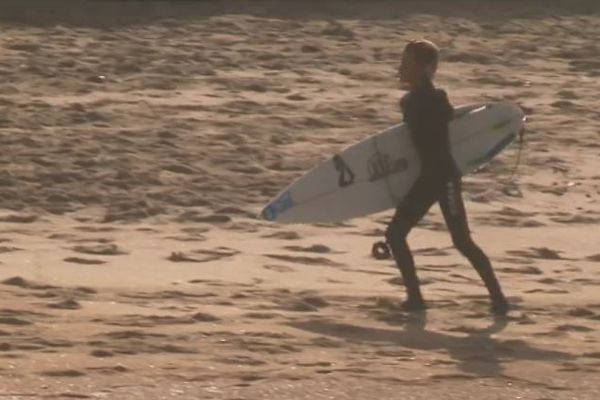 Tom Larrondo s'entraîne quatre fois par semaine, quelque soit la météo, à Anglet