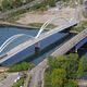 Le pont de l'Europe (à droite) a été construit après-guerre entre 1958 et 1960.