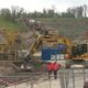 Le site de Lumbres de la cimentierie EQIOM, en plein travaux.