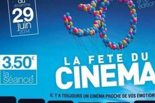 La Fête du Cinéma, c'est du 29 Juin au 2 Juillet 2014 ! Quatre jours pour profiter du cinéma à 3,5€ dès la première séance.