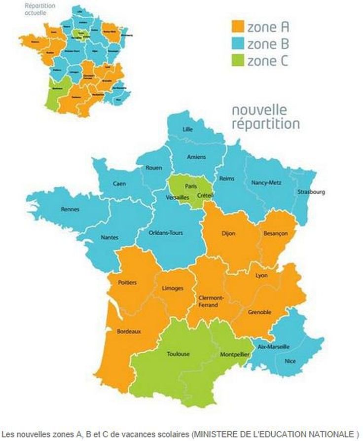 Vacances Scolaires L Academie De Bordeaux Passe De La Zone C A La Zone A