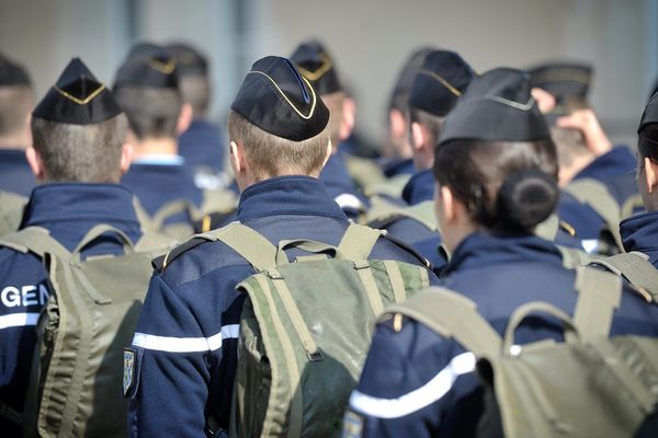 Des élèves gendarmes en formation à Montluçon. Photo d'illustration. 