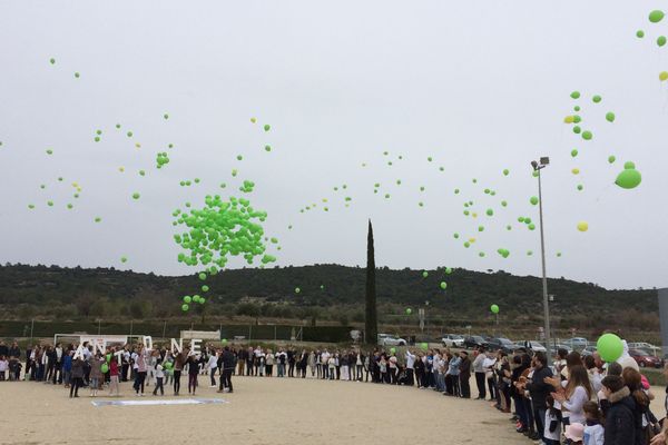 Un lâcher de ballons à Clarensac pour Antoine, disparu il y a un an - 5 mars 2017