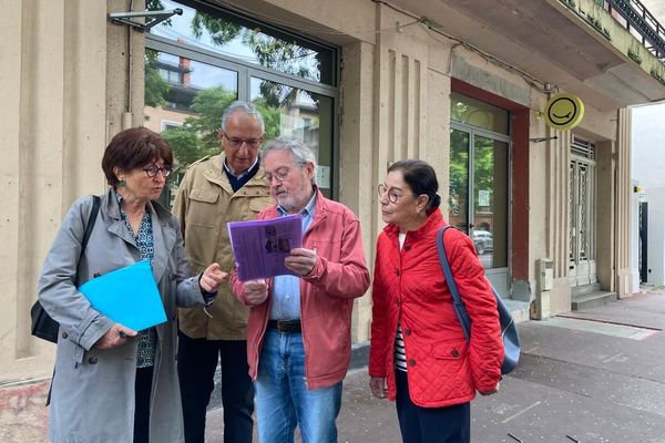 Les opposants à la dark kitchen rue Honoré-Serres à Toulouse.