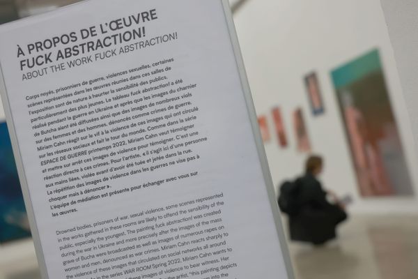 Le tribunal administratif de Paris a ordonné le maintien de l'œuvre "Fuck Astraction au Palais de Tokyo