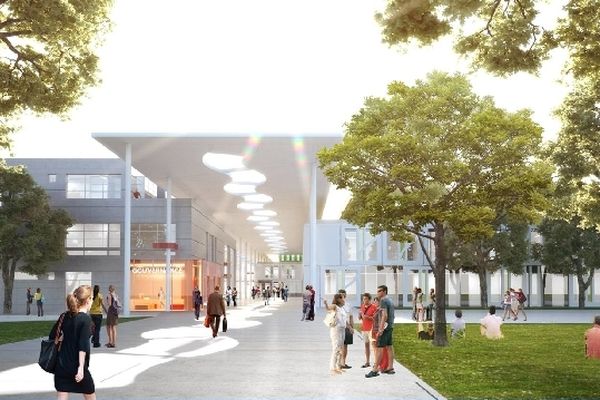 La future université du Mirail imaginée par les architectes.