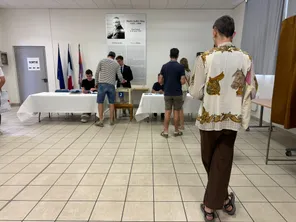 Bureau de vote à Montpellier lors des élections européennes du 9 juin 2019