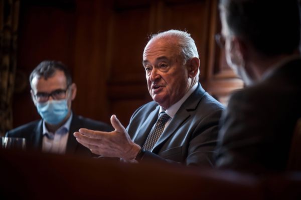 Jean-Jacques Lasserre le 29 septembre 2020 au Parlement de Navarre. 