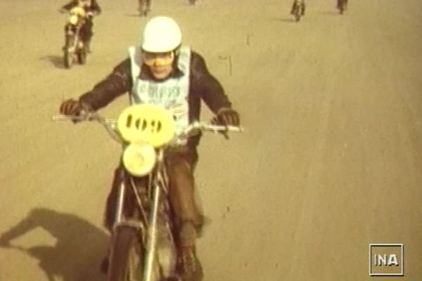 Sur la plage du Touquet à la fin des années 1970. La première épreuve ayant eu lieu en 1975.