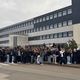 Manifestation et blocage devant le lycée Stéphen-Liégeard de Brochon ce 3 décembre