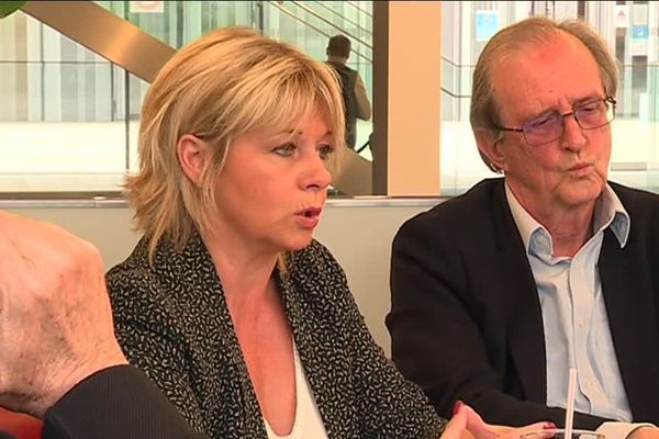 Pascale Fontenel-Personne aux côtés de Christian Elek, ancien procureur du Mans, membre de son association. 