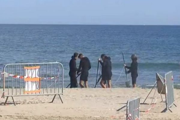 Octobre 2013 : Opération déminage sur la plage de Vassal à Sète ou des obus datant de la seconde guerre mondiale ont été découverts.