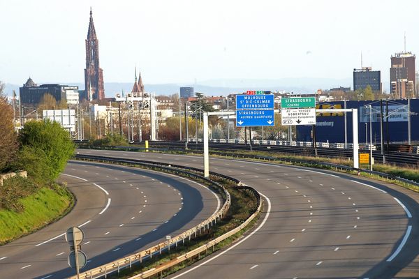 Le trafic routier autour de Strasbourg a baissé d'environ 70% pendant la durée du confinement