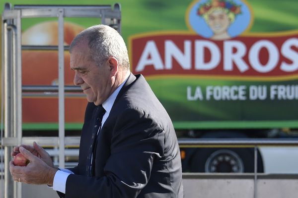 Frédéric Gervoson le PDG d'Andros en avril 2017 sur le site de Biars-sur-Cère  dans le Lot