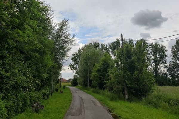 Au moins nous verrons un peu de soleil aujourd'hui (photo prise à Verlinghem 59)