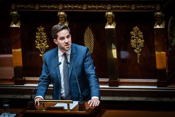 Thomas Ménagé (RN) à l'Assemblée Nationale.