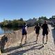 De nombreux Limougeauds font leur running sur le pont Saint-Etienne, le 31 octobre 2024.