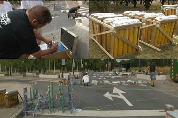 Les derniers préparatifs avant le grand spectacle pyrotechnique