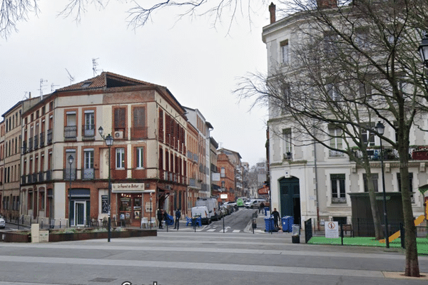 La place Belfort à Toulouse (Haute-Garonne).