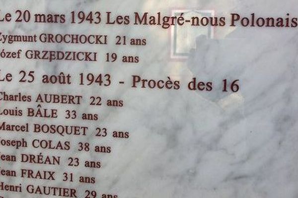 Une nouvelle plaque commémorative dévoilée ce lundi 22 octobre 2018