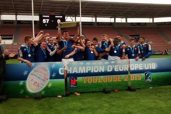 Les Bleuets ont été sacrés champions d'Europe face à la Géorgie au stade Ernest Wallon à Toulouse